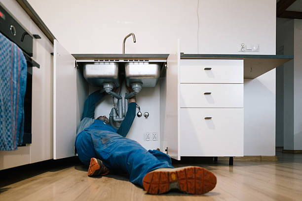 Professional Plumbing technician working in Linwood, MA